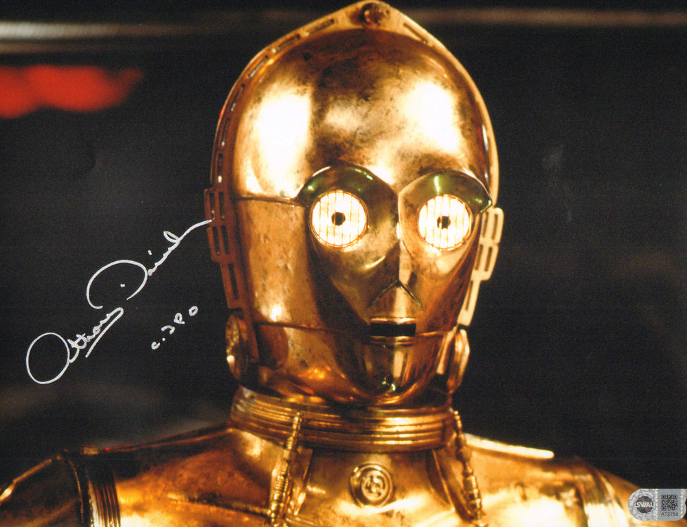 Anthony Daniels as C-3PO in Star Wars: A New Hope (SWAU) Signed 11x14 Photo with Character Name