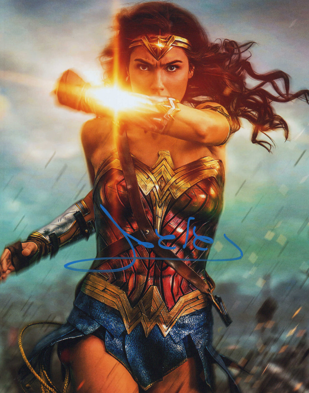 Gal Gadot as Wonder Woman in Wonder Woman Signed 11x14 Photo