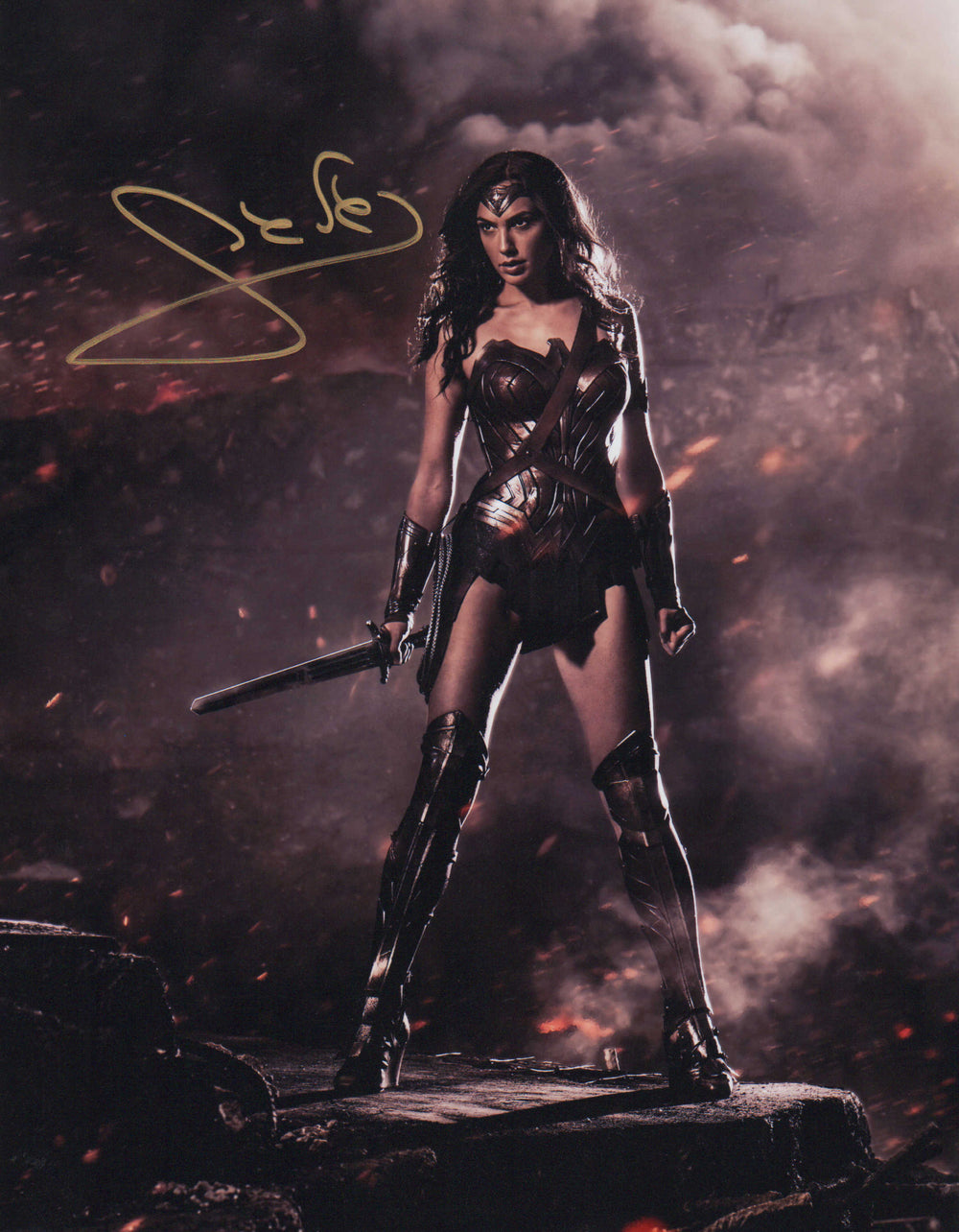 Gal Gadot as Wonder Woman in Wonder Woman Signed 11x14 Photo