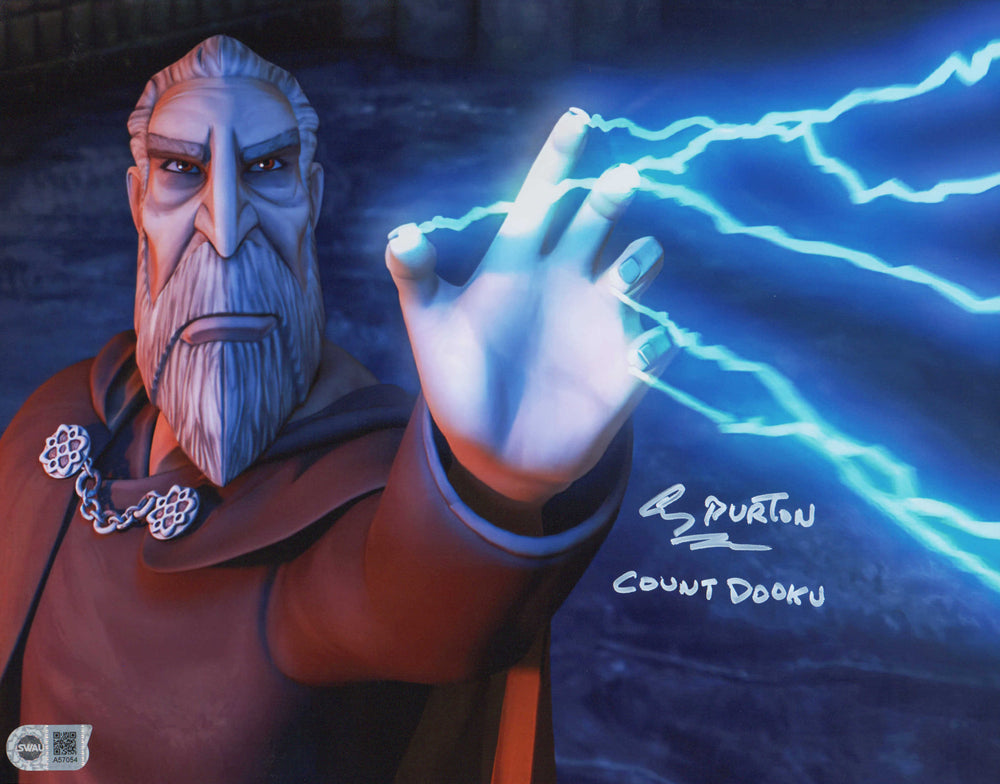 Corey Burton as Count Dooku in Star Wars: Rebels (SWAU) Signed 11x14 Photo