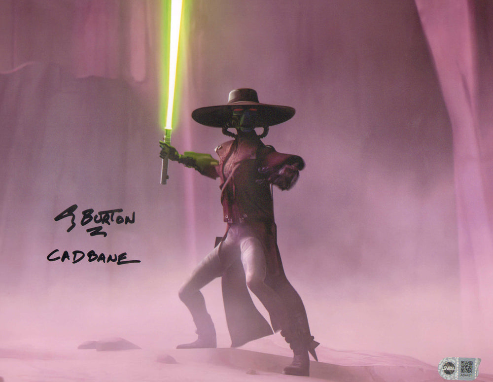 Corey Burton as Cad Bane in Star Wars: The Clone Wars (SWAU) Signed 11x14 Photo with Character Name