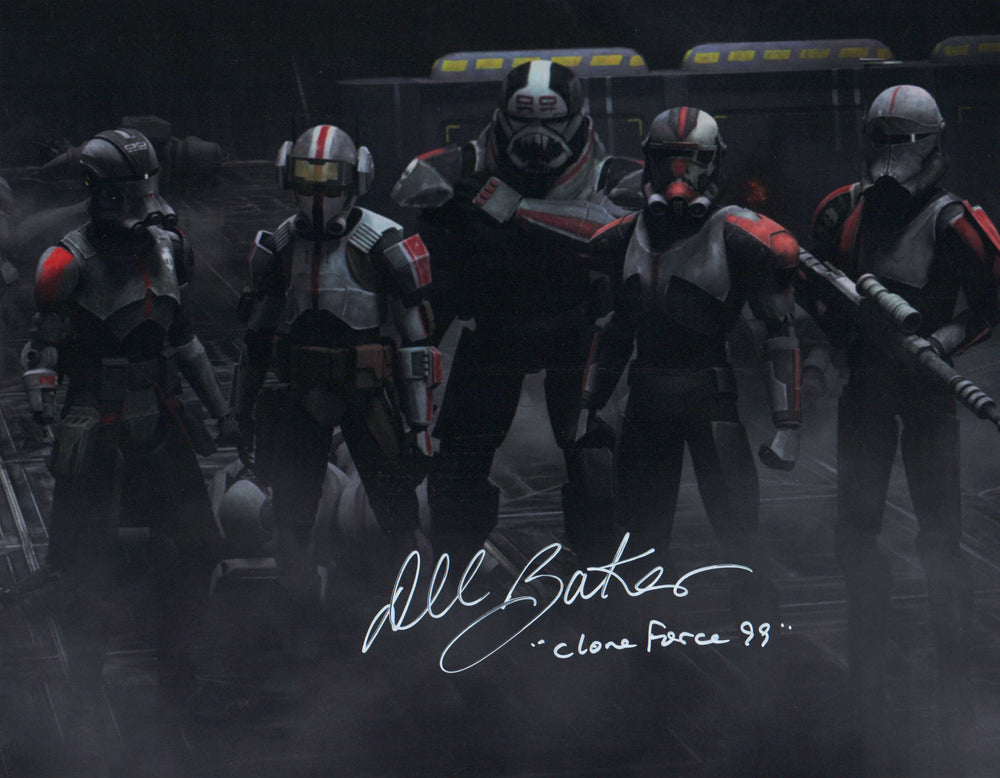 Dee Bradley Baker as Clone Force 99 in Star Wars: The Bad Batch Signed 11x14 Photo