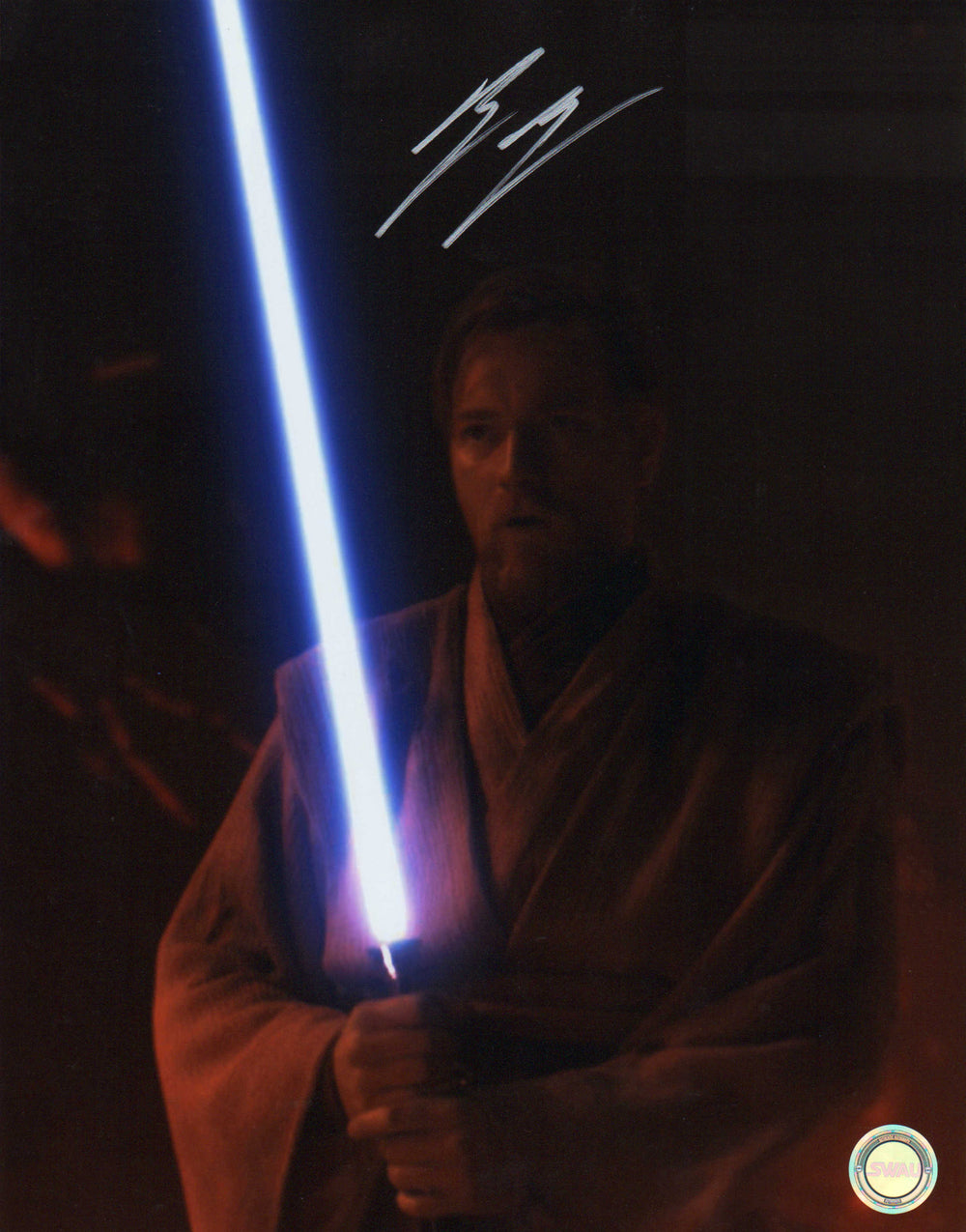 Ewan McGregor as Obi-Wan Kenobi in Star Wars Episode III: Revenge of the Sith (SWAU) Signed 11x14 Photo