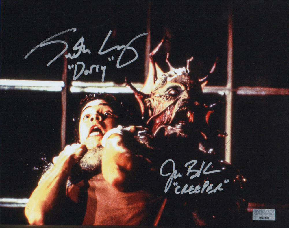 Justin Long as Darry Jenner and Jonathan Breck as The Creeper in Jeepers Creepers (Celebrity Authentics) Signed 8x10 Photo with Character Names