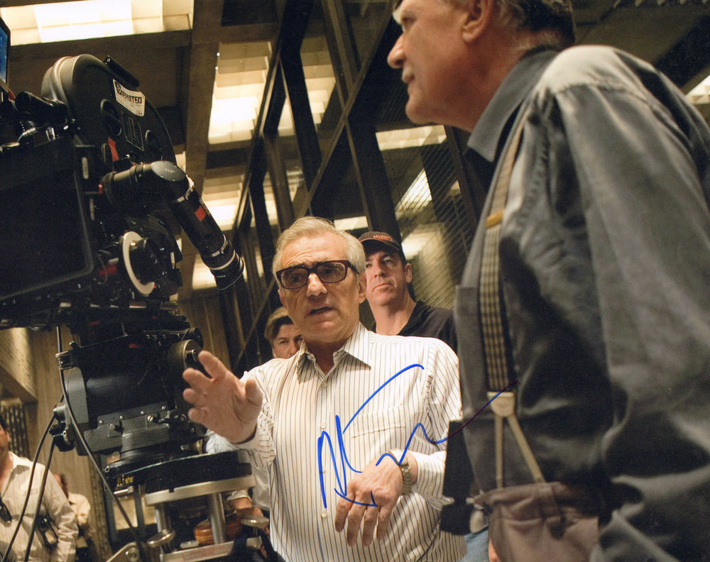 Martin Scorsese Director Behind the Scenes of The Departed Signed 11x14 Photo