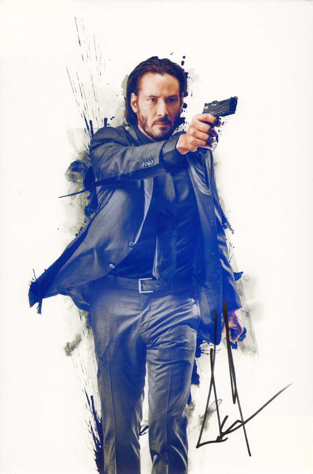 Keanu Reeves as John Wick in John Wick Signed 8x12 Photo