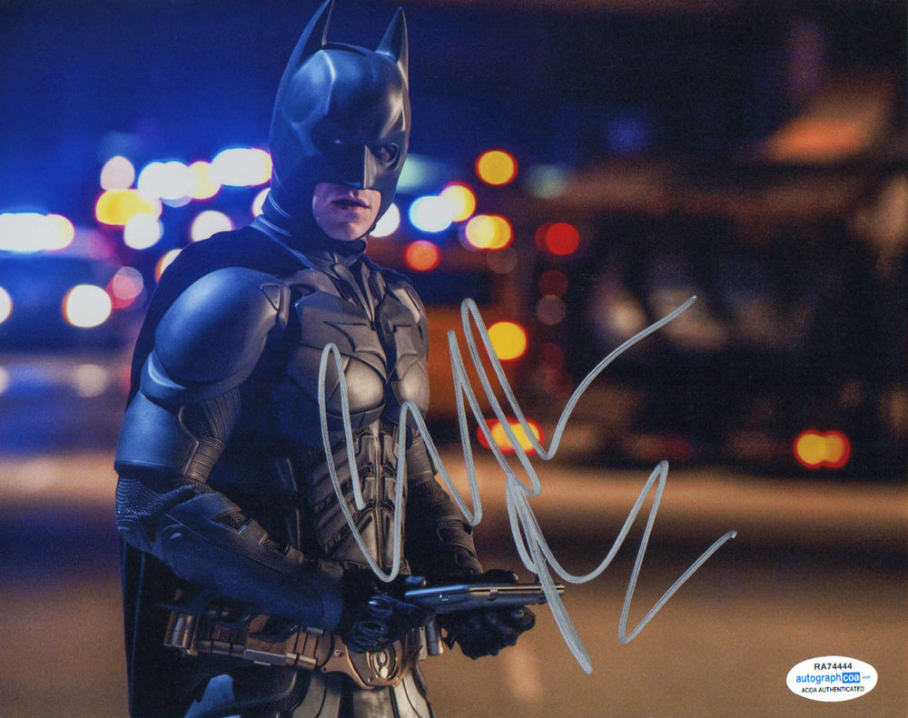 Christian Bale as Batman in The Dark Knight Rises (ACOA) Signed 8x10 Photo