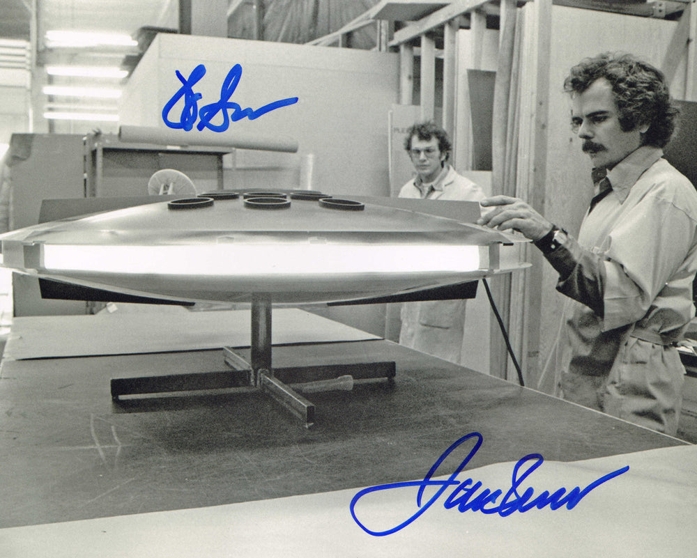 Jamie Shourt & William Shourt Behind the Scenes of Star Wars Signed 8x10 Photo