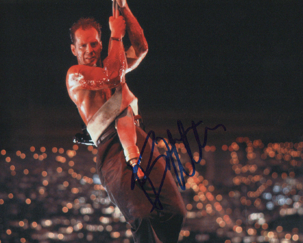 Bruce Willis as John McClane in Die Hard Signed 8x10 Photo