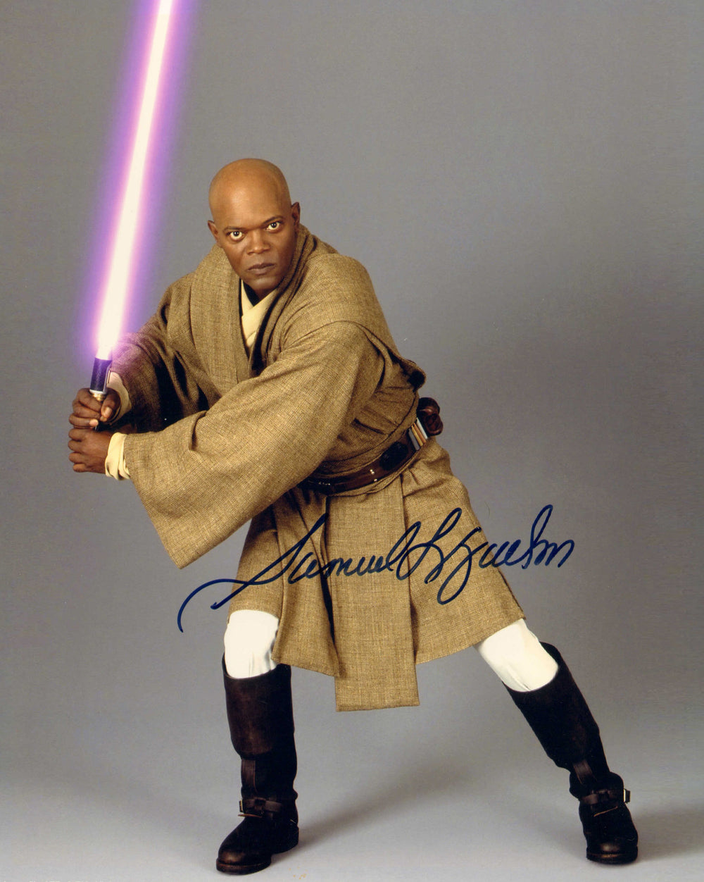 Samuel L. Jackson as Mace Windu in Star Wars Episode II: Attack of the Clones (Beckett) Signed 8x10 Photo
