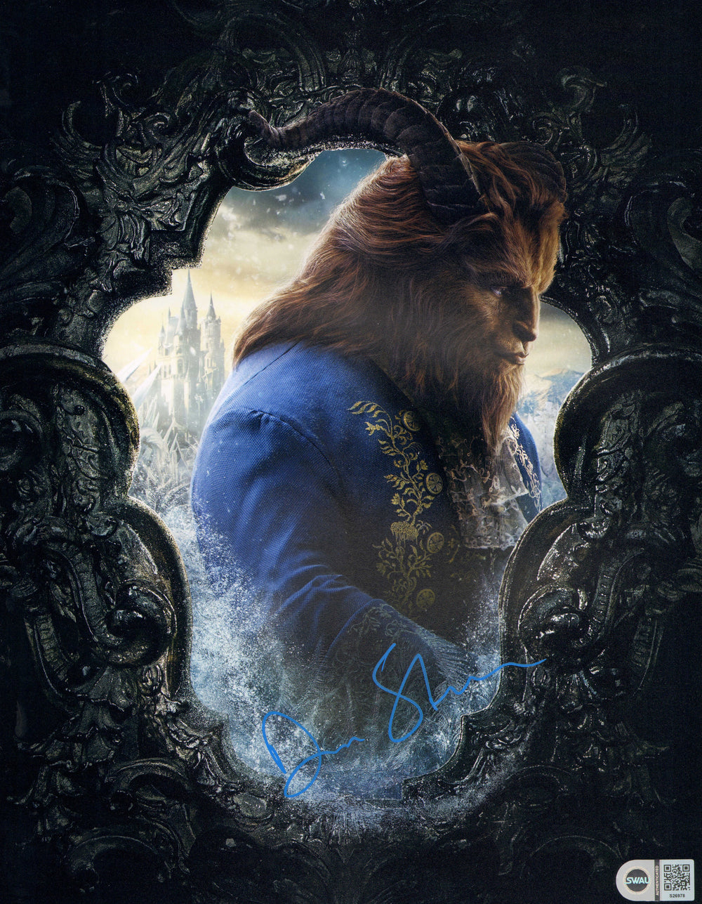 Dan Stevens as Beast in Disney's Beauty & the Beast (SWAU) Signed 11x14 Photo