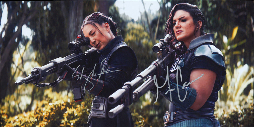 Ming-Na Wen as Fennec Shand & Gina Carano as Cara Dune in Star Wars: The Mandalorian (SWAU) Signed 10x20 Photo