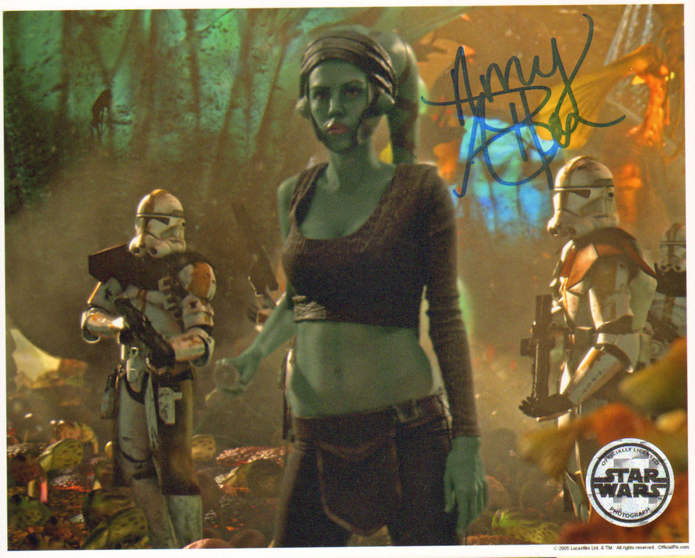 Amy Allen as Aayla Secura in Star Wars Episode III: Revenge of the Sith (Official Pix) Signed 8x10 Photo