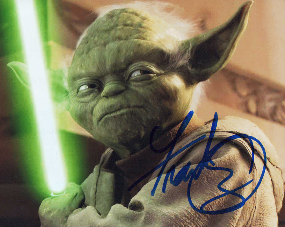 Frank Oz as Yoda in Star Wars Episode II: Attack of the Clones (SWAU) Signed 8x10 Photo