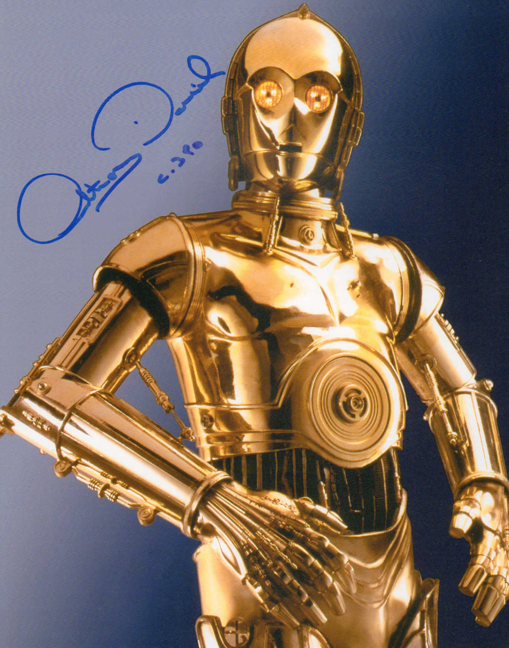 Anthony Daniels as C-3PO in Star Wars Signed 8x10 Photo