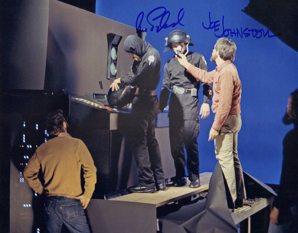 Joe Johnston & Jonathan Erland Behind the Scenes of Star Wars Signed 11x14 Photo
