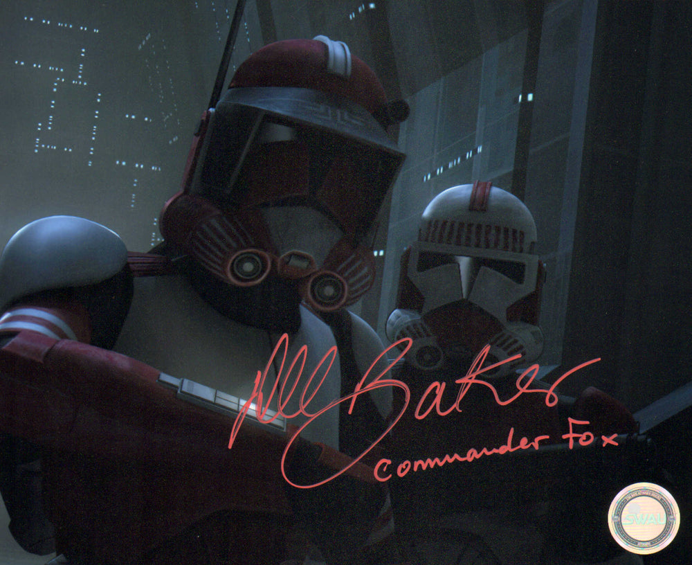 Dee Bradley Baker as Commander Fox in Star Wars: The Clone Wars (SWAU) Signed 8x10 Photo