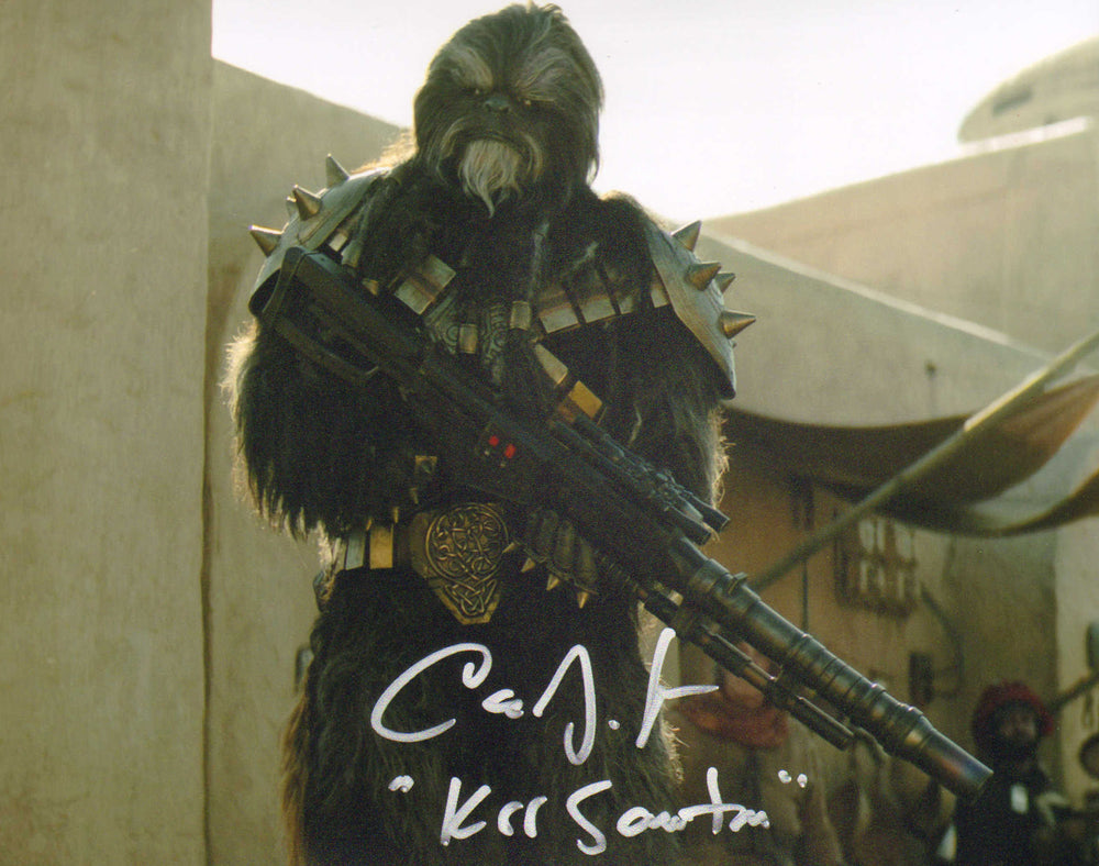 Carey Jones as Krrsantan in Star Wars: The Book of Boba Fett Signed 8x10 Photo with Character Name