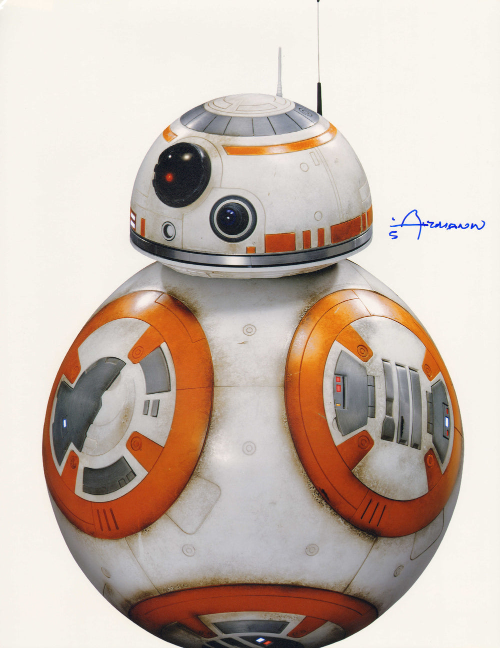 Christian Alzmann as BB-8 in Star Wars: The Force Awakens Signed 11x14 Photo