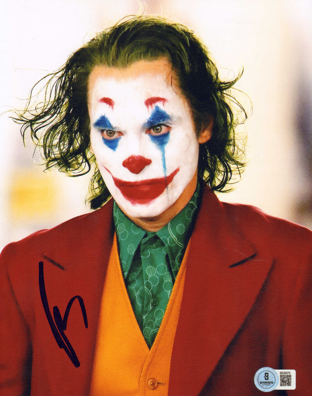Joaquin Phoenix Arthur Fleck / Joker in Joker (Beckett) Signed 8x10 Photo - Rare