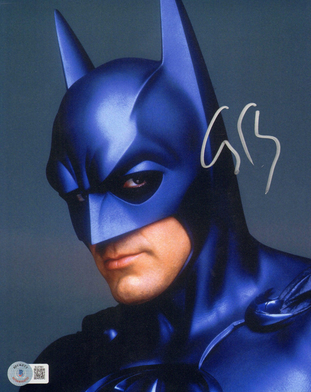 George Clooney as Batman in Batman & Robin (Beckett) Signed 8x10 Photo