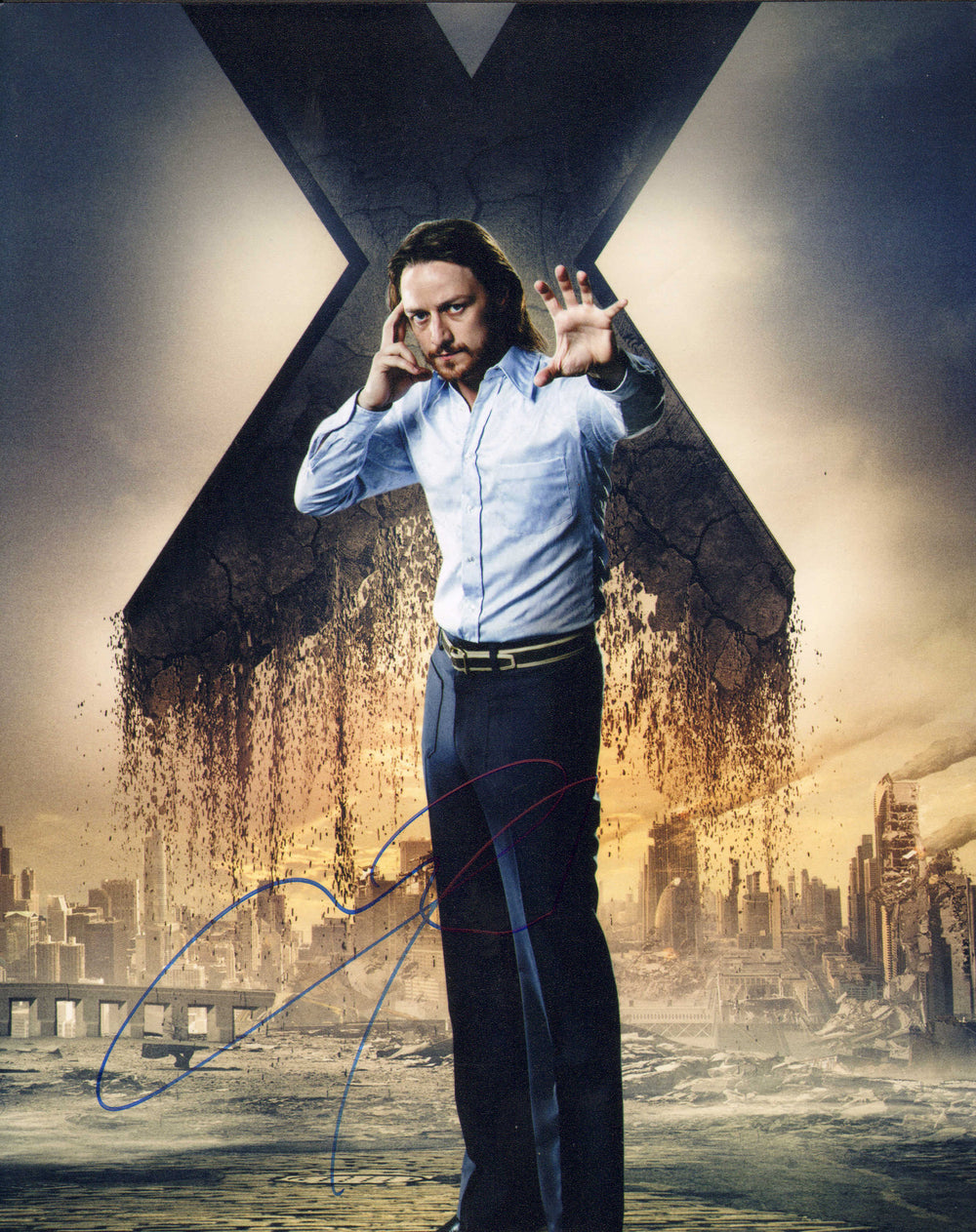James McAvoy as Professor X / Charles Xavier in X-Men: Days of Future Past Signed 8x10 Photo