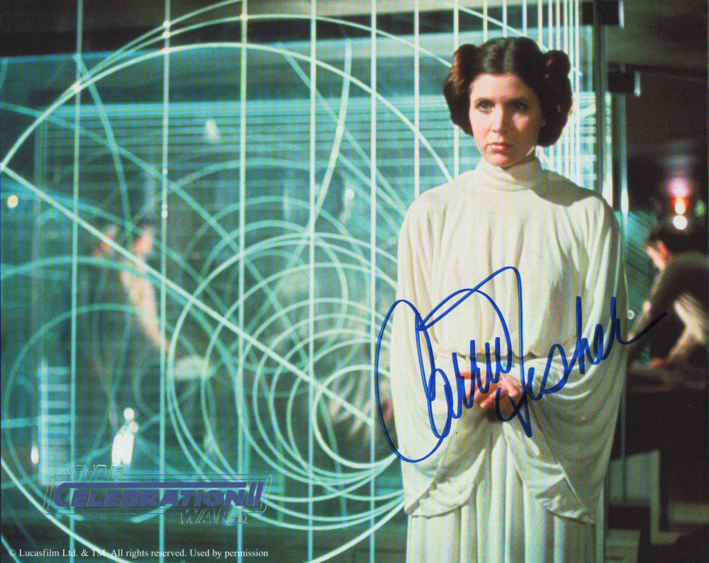 
                  
                    Official Pix Celebration II Set of 43 Signed 8x10 Photos with 3x Carrie Fisher, 2x David Prowse, 2x Peter Mayhew, 2x Kenny Baker, 2x Peter Diamond, Jeremy Bulloch, Phil Brown, Michael Sheard, John Hollis, Bruce Boa, & More
                  
                