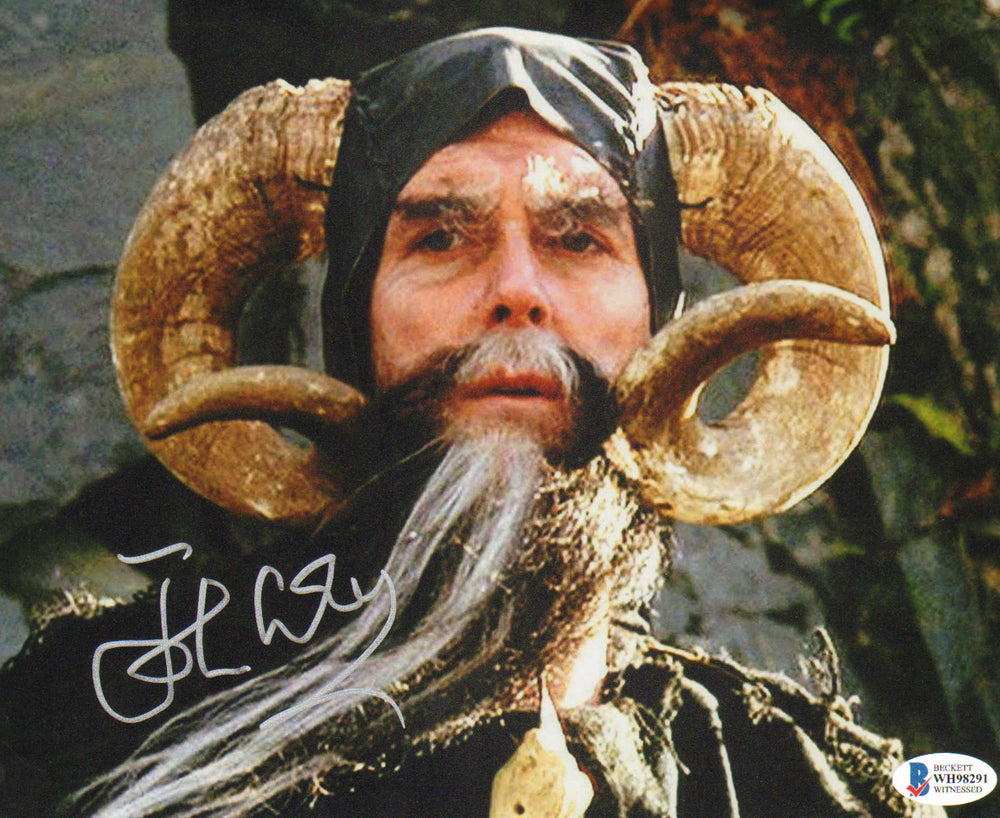 John Cleese as Tim the Enchanter in Monty Python and The Holy Grail (Beckett) Signed 8x10 Photo