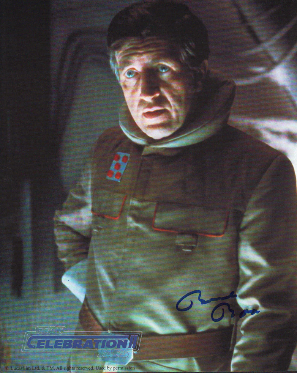 Bruce Boa as General Rieekan in Star Wars: The Empire Strikes Back (Official Pix Celebration II) Signed 8x10 Photo