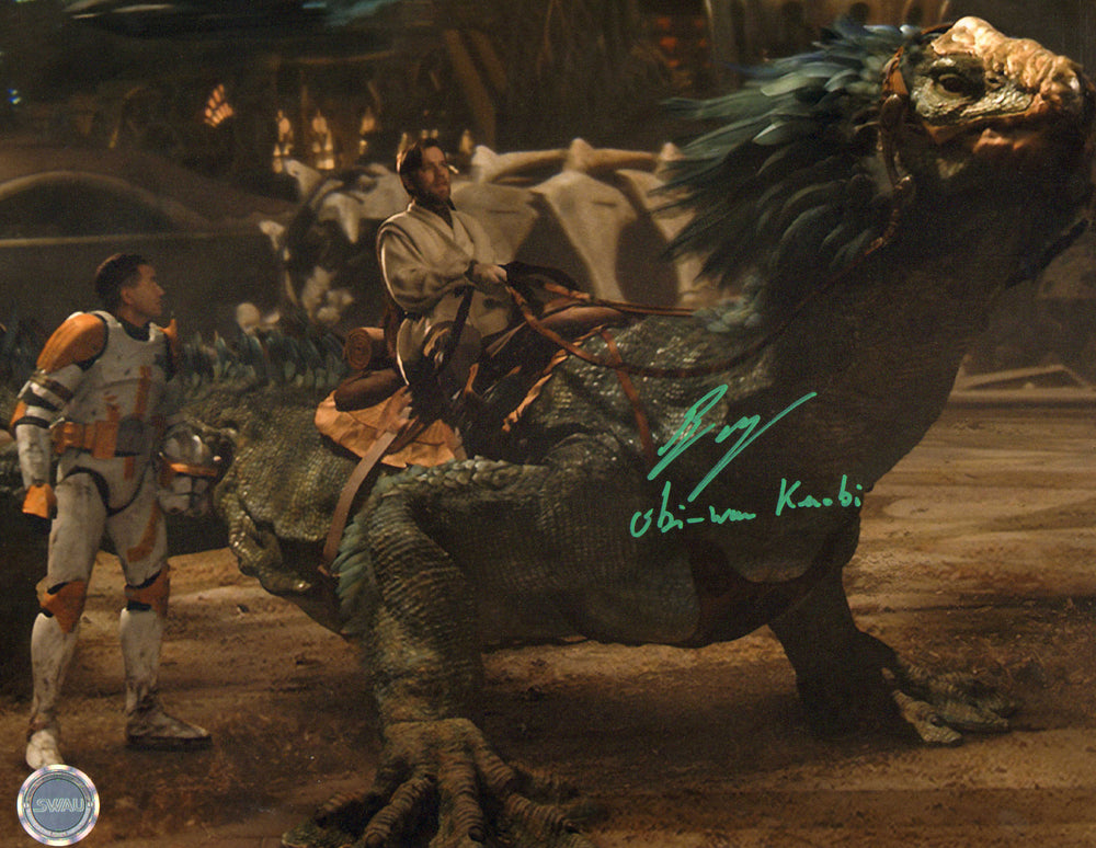 Ewan McGregor as Obi-Wan Kenobi in Star Wars Episode II: Attack of the Clones (SWAU) Signed 11x14 Photo with Character Name