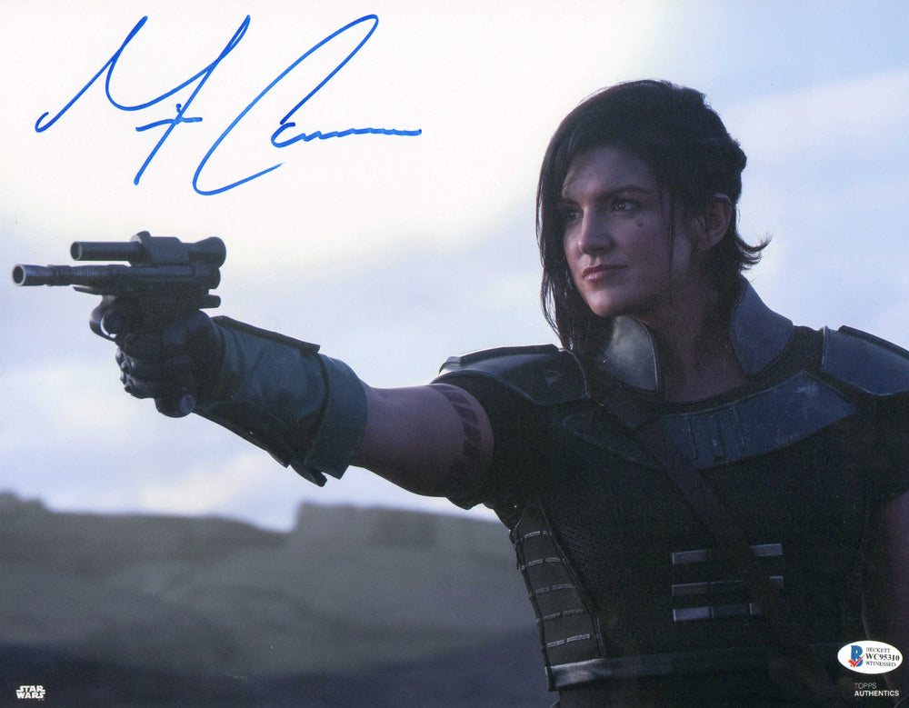 Gina Carano as Cara Dune Aiming in Star Wars: The Mandalorian (SWAU) Signed 11x14 Photo