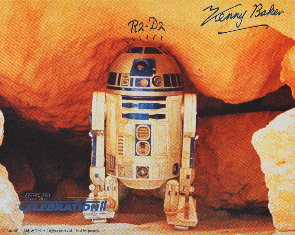 Star Wars Kenny Baker R2 D2 outlets signed 8x10 photo