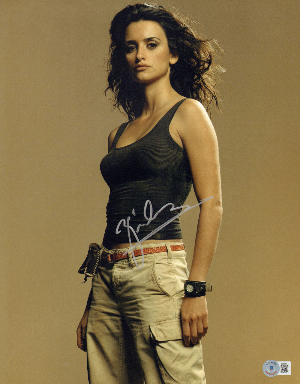 Penélope Cruz as Eva Rojas in Sahara (Beckett) Signed 11x14 Photo