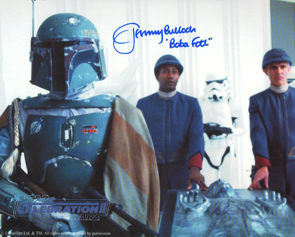 Jeremy Bulloch as Boba Fett in Star Wars: The Empire Strikes Back (Official Pix Celebration II) Signed 8x10 Photo