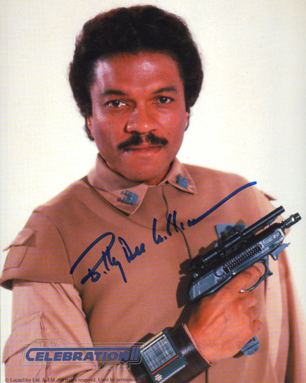Billy Dee Williams as Lando in Star Wars: Return of the Jedi (Official Pix Celebration II) Signed 8x10 Photo