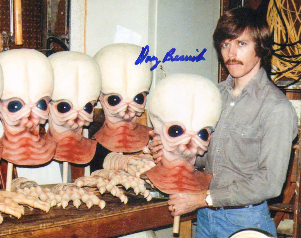 Doug Beswick Cantina Creature Sculptor Behind the Scenes of Star Wars: A New Hope Signed 8x10 Photo