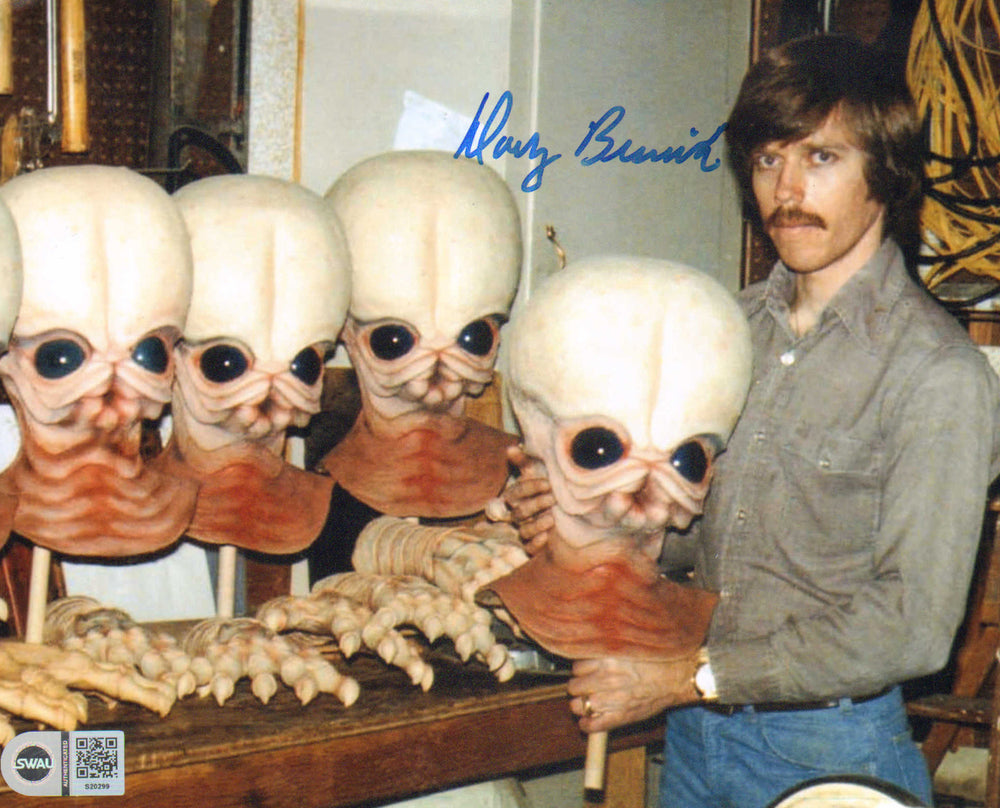 Doug Beswick Cantina Creature Sculptor Behind the Scenes of Star Wars: A New Hope (SWAU) Signed 8x10 Photo