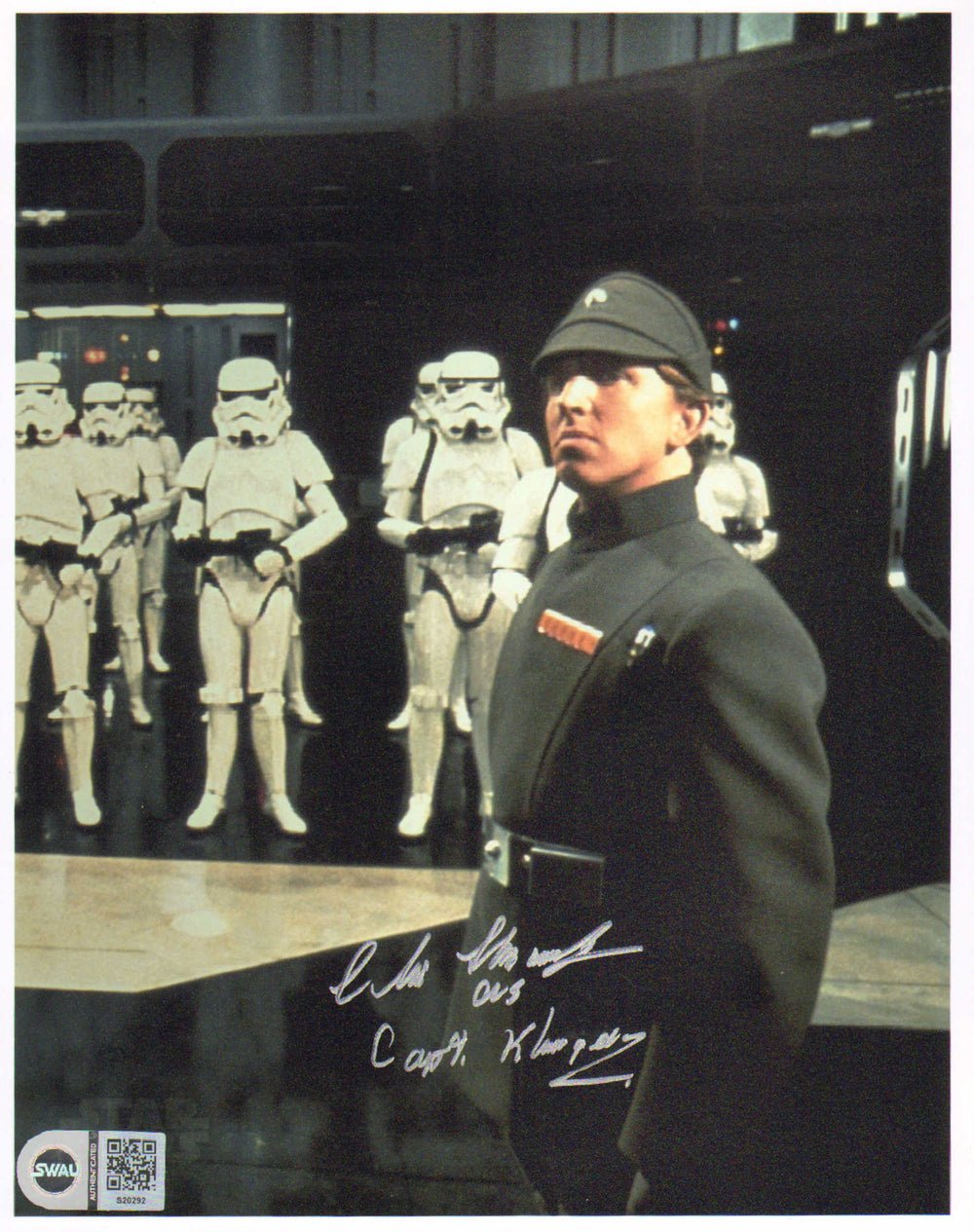 Christopher Muncke as Captain Khurgee in Star Wars: A New Hope (SWAU) Signed 8x10 Photo
