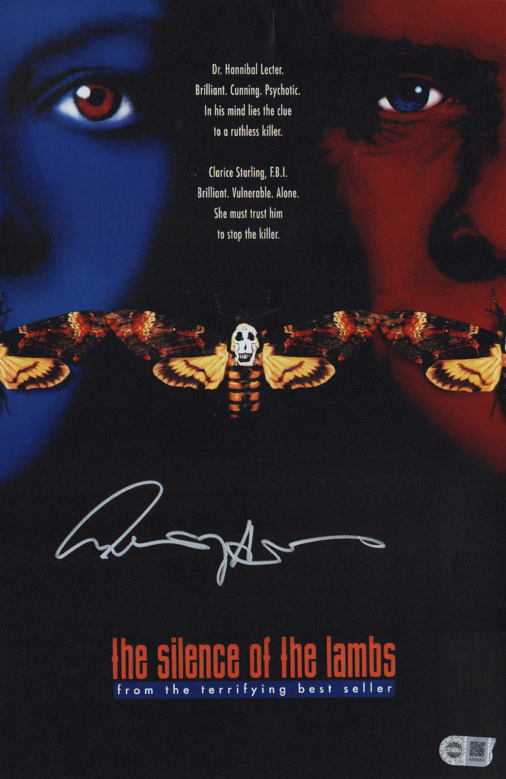 Anthony Hopkins Hannibal Lecter The Silence of the Lambs (SWAU) Signed 11x17 Mini Poster
