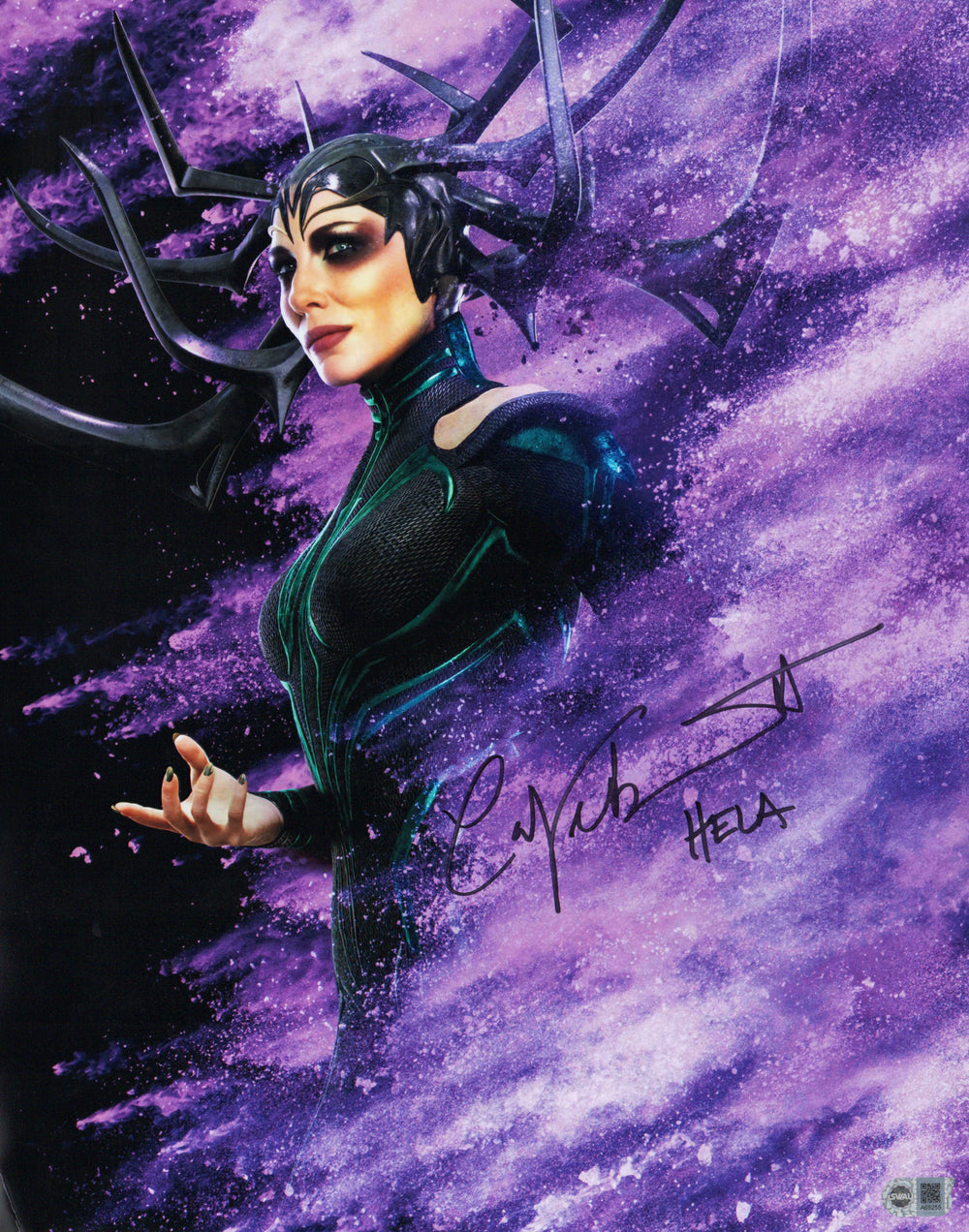 Cate Blanchett as Hela in Thor: Ragnarok (SWAU) Signed 16x20 Photo with Character Name