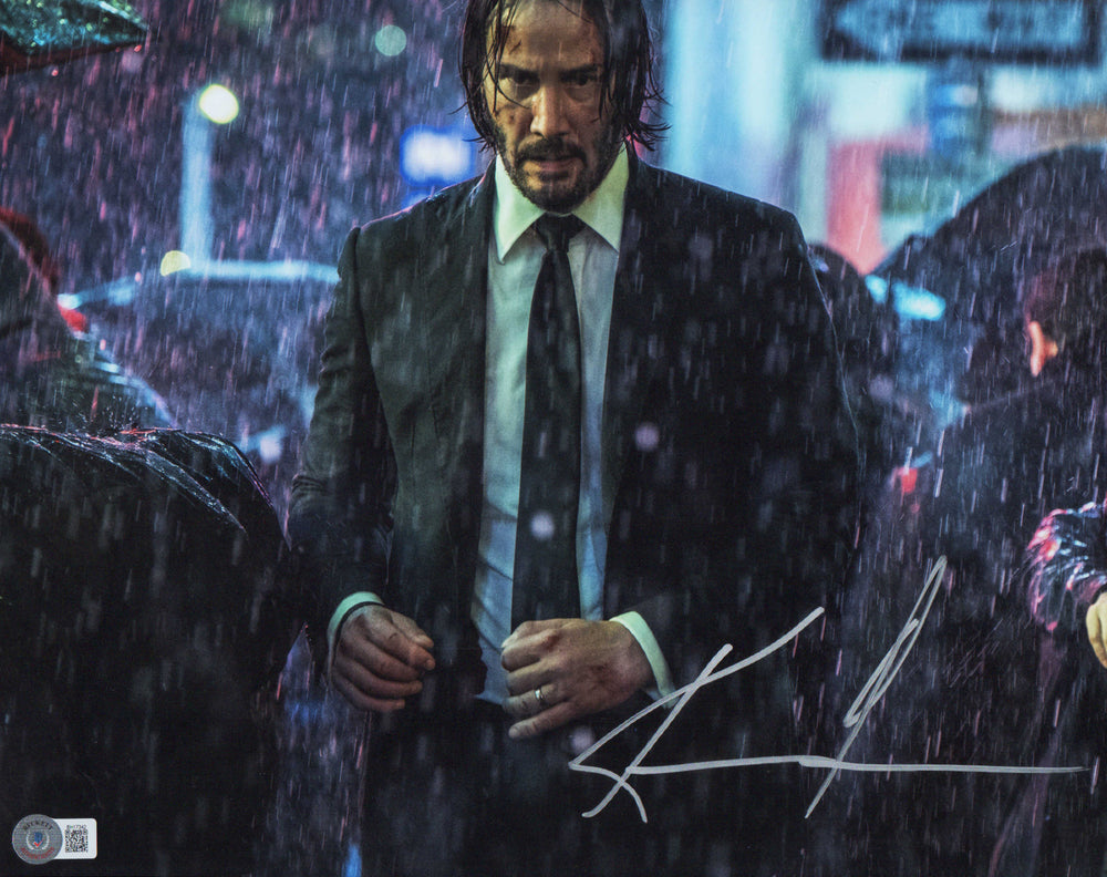 Keanu Reeves as John Wick in John Wick 3 (Beckett) Signed 11x14 Photo