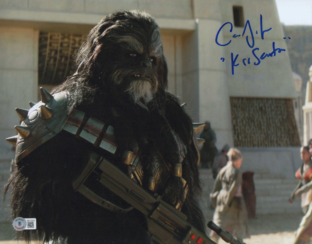 Carey Jones as Krrsantan in Star Wars: The Book of Boba Fett (Beckett) Signed 11x14 Photo with Character Name
