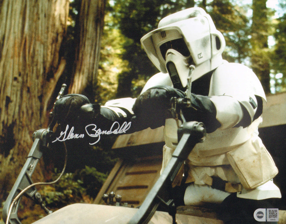 Glenn Randall Jr. as Scout Trooper in Star Wars: Return of the Jedi (SWAU) Signed 11x14 Photo
