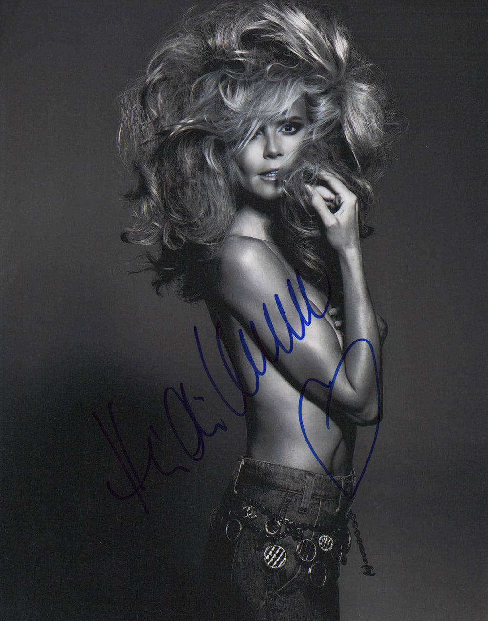 Heidi Klum Model Sexy Signed 11x14 Photo