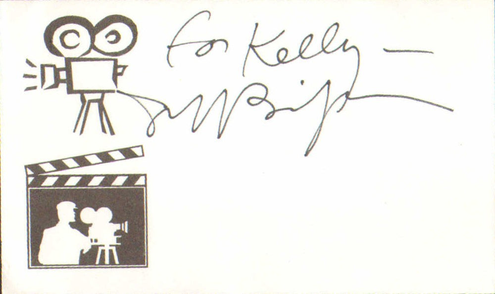 Jeff Bridges from The Big Lebowski, White Squall, & Iron Man Signed 3x5 Index Card