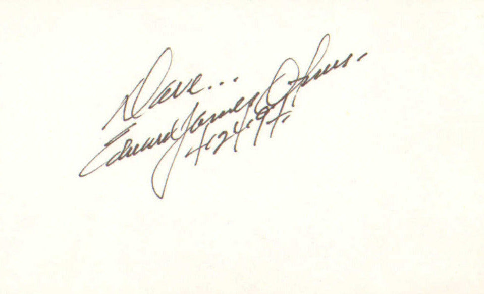 Edward James Olmos from Ridley Scott's Blade Runner & Battlestar Galactica Signed 3x5 Index Card
