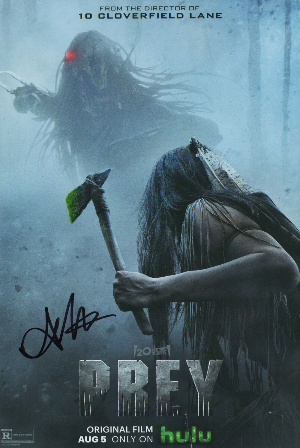 Amber Midthunder as Naru in Predator: Prey Signed 12x16 Mini Poster