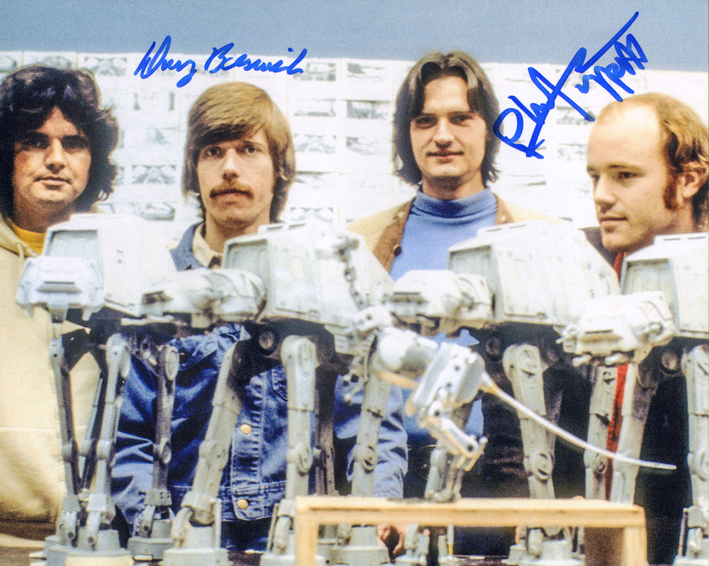 Phil Tippett & Doug Beswick AT-AT Model Stop Motion Visual Effects Artists Behind the Scenes of Star Wars: The Empire Strikes Back Signed 8x10 Photo