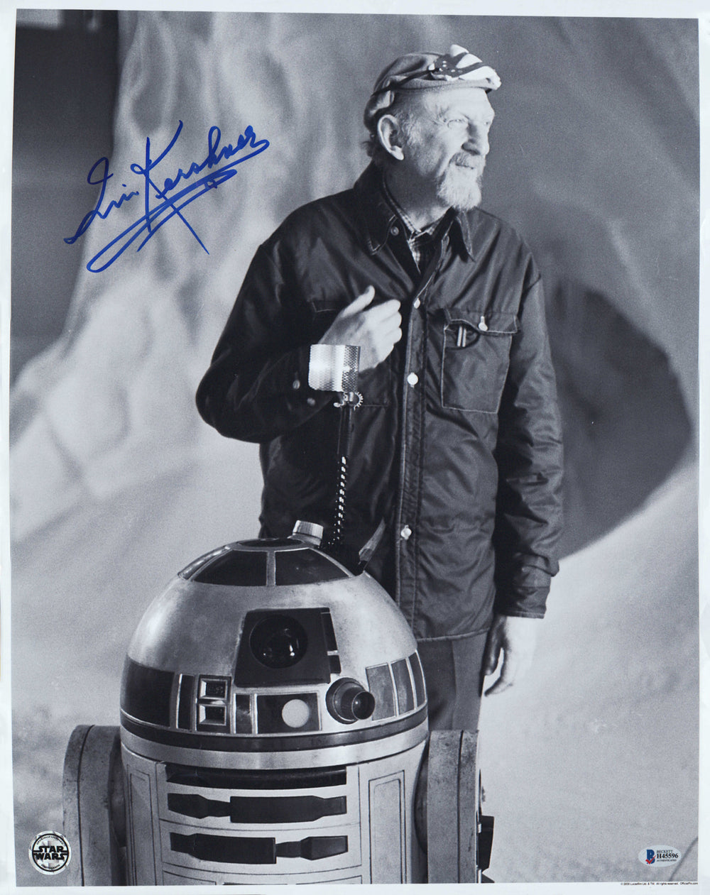 Irvin Kershner Director Behind the Scenes of Star Wars: The Empire Strikes Back (Official Pix) Signed 16x20 Photo
