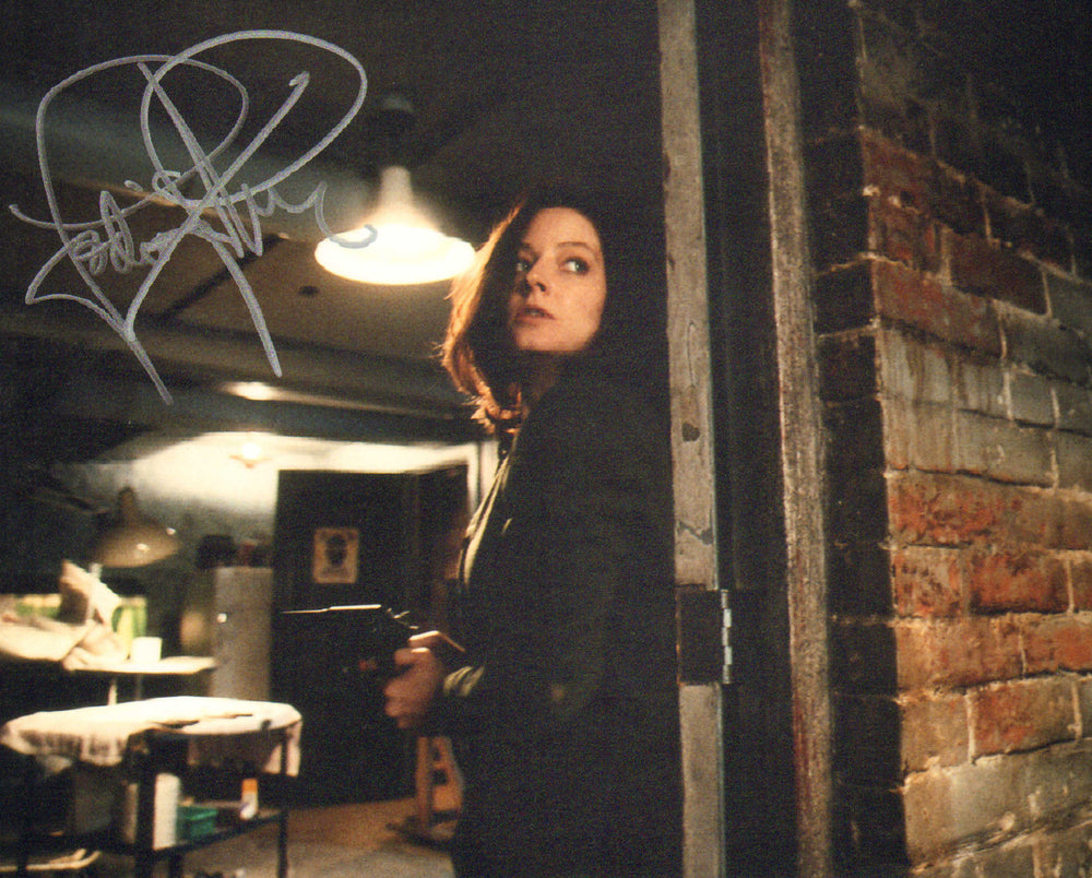 Jodie Foster as Clarice Starling in The Silence of the Lambs Signed 8x10 Photo